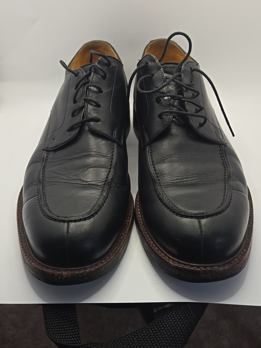 Beckett Simonon Clegg Split Toe Derbies Classic Black Leather Men's Sz 11